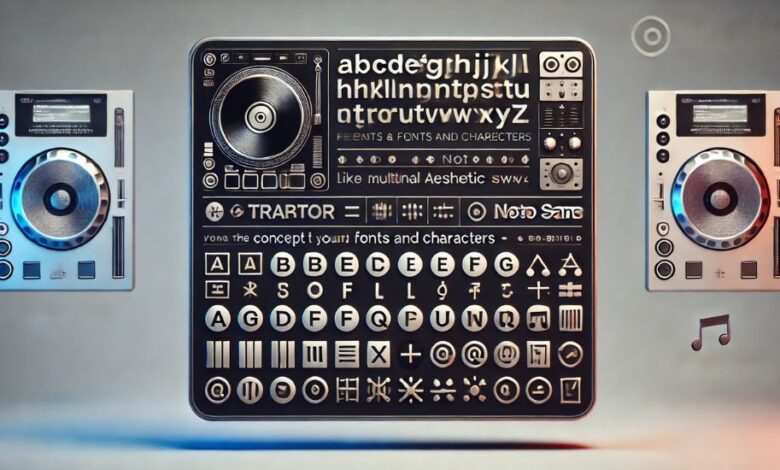 best traktor font to capture all characters