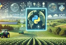 python application agriculture with global map