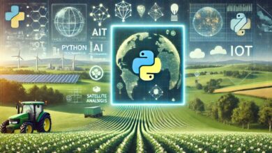 python application agriculture with global map